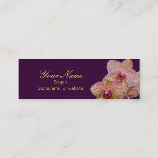 Visite Mini Carte de profil d'orchidée