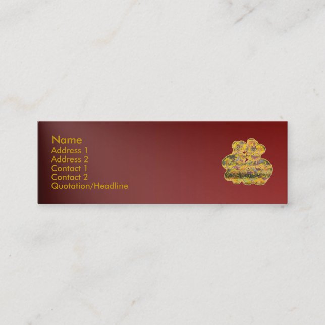 Visite Mini Carte de profil Fortune (Devant)