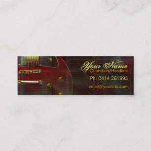Visite Mini Carte de profil GUITAR "miniRED"
