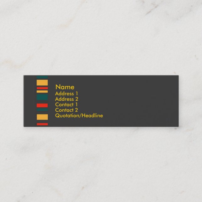 Visite Mini Carte de profil Jiao #3 (Devant)