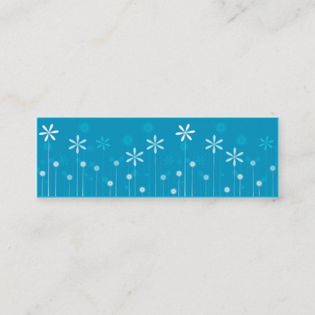 Visite Mini Carte de profil maigre - Poppies (Devant)