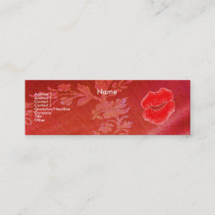 Visite Mini Carte de profil "Maquilleur" Floral I