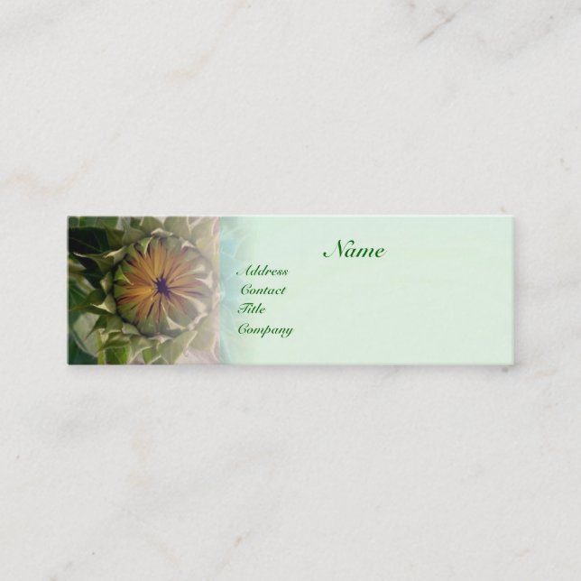 Visite Mini Carte de profil nature (Devant)