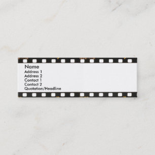 Visite Mini Carte de profil négative