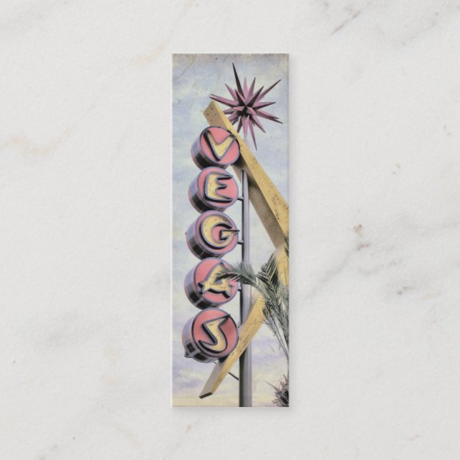 Visite Mini Carte de profil professionnelle Vegas Skinny (Devant)