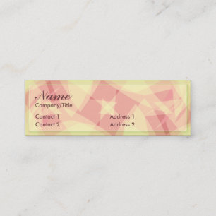 VISITE MINI CARTE DE PROFIL ROSA ABSTRAIT