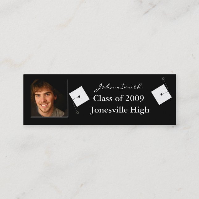 Visite Mini Carte de profil senior avec vos photos (Devant)