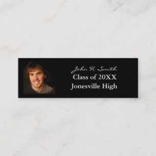 Visite Mini Carte de profil senior avec vos photos