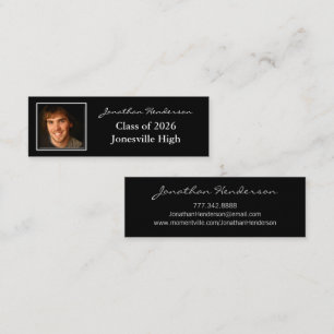 Visite Mini Carte de profil senior avec vos photos