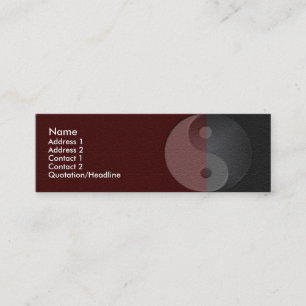 Visite Mini Carte de profil Yin Yang Sandstone