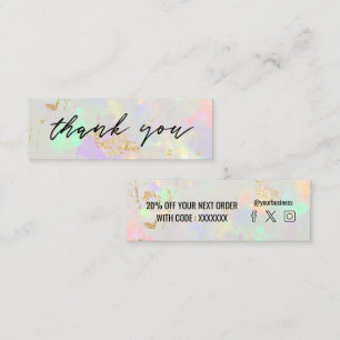 Visite Mini carte de réduction opal gemstone