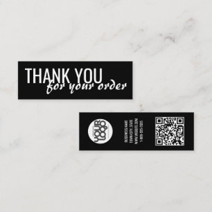 Visite Mini Carte de remerciement d'entreprise minimaliste mod