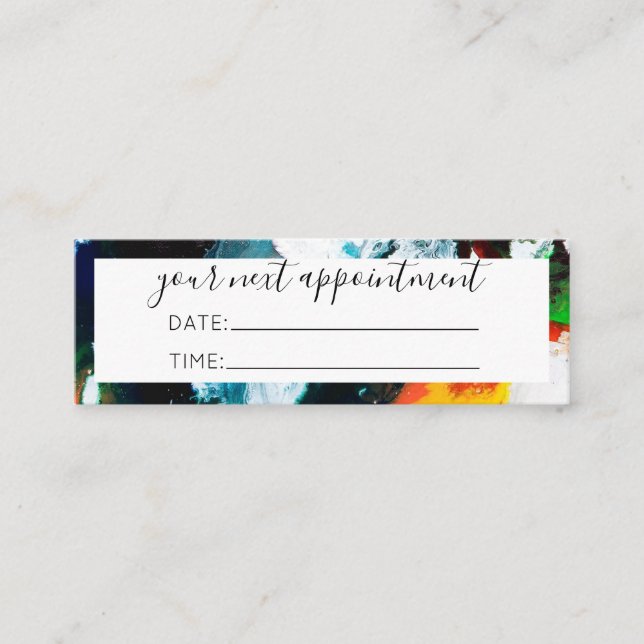 Visite Mini carte de rendez-vous (Devant)