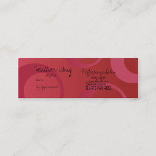 Visite Mini carte de styliste