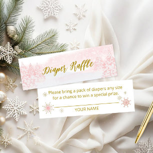 Visite Mini Carte de tirage au sort de couche pour fille Santa