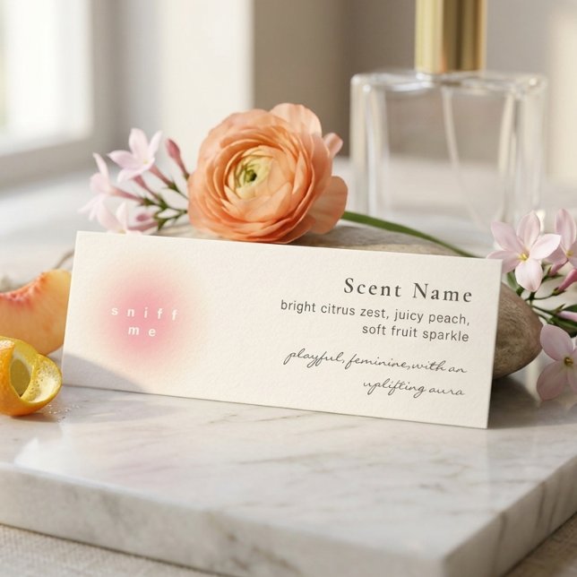 Visite Mini Carte d'échantillon de parfum de bougie mini-teste (Candle Scent Sample Fragrance Mini Tester Card)