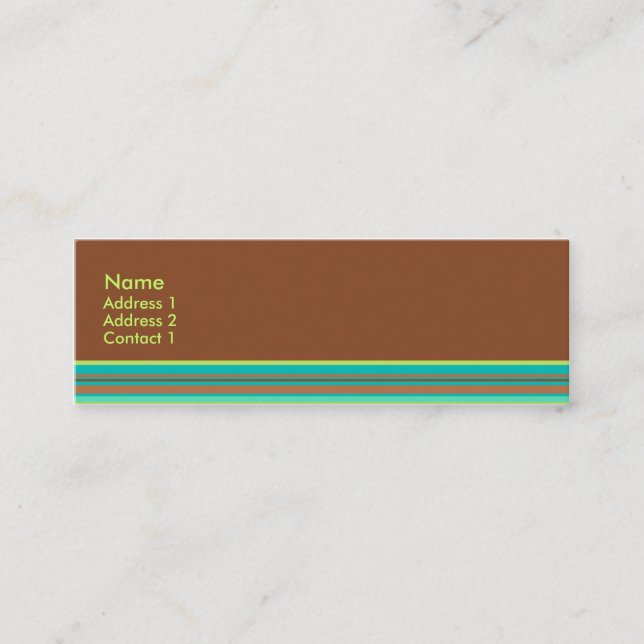 Visite Mini Carte en bon état de profil de chocolat (Devant)