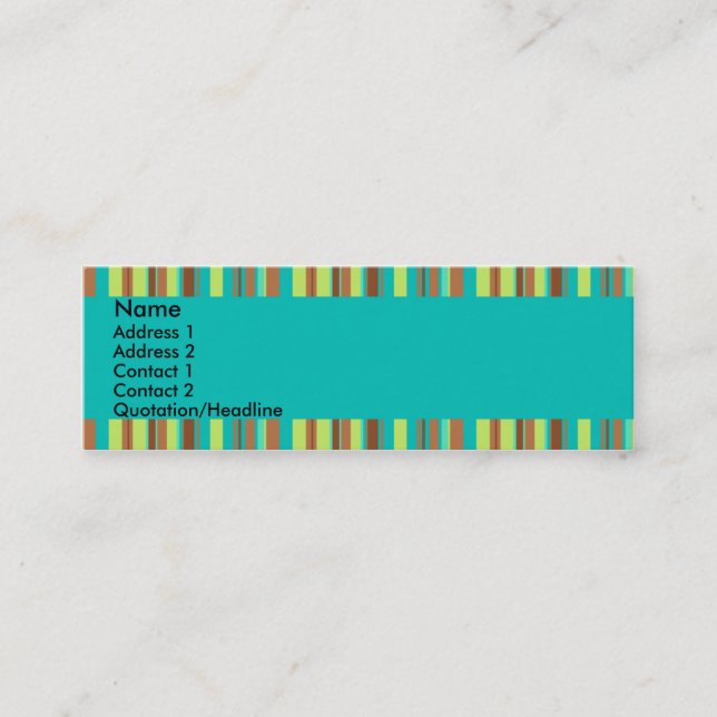 Visite Mini Carte en bon état de profil de chocolat (Devant)