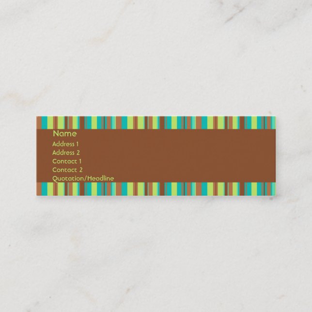 Visite Mini Carte en bon état de profil de chocolat (Devant)