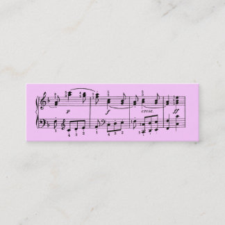 Visite Mini Carte faite sur commande de profil de notes