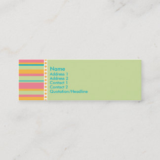 Visite Mini Carte faite sur commande de profil de rayure