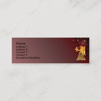 Visite Mini Carte faite sur commande de profil de signe de