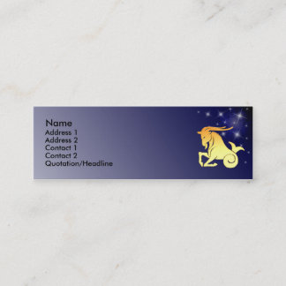 Visite Mini Carte faite sur commande de profil de signe de