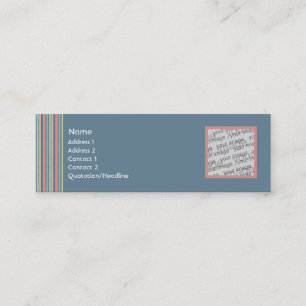 Visite Mini Carte fanée de profil de jeans