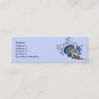 Visite Mini Carte féerique de profil de champignon bleu de KRW