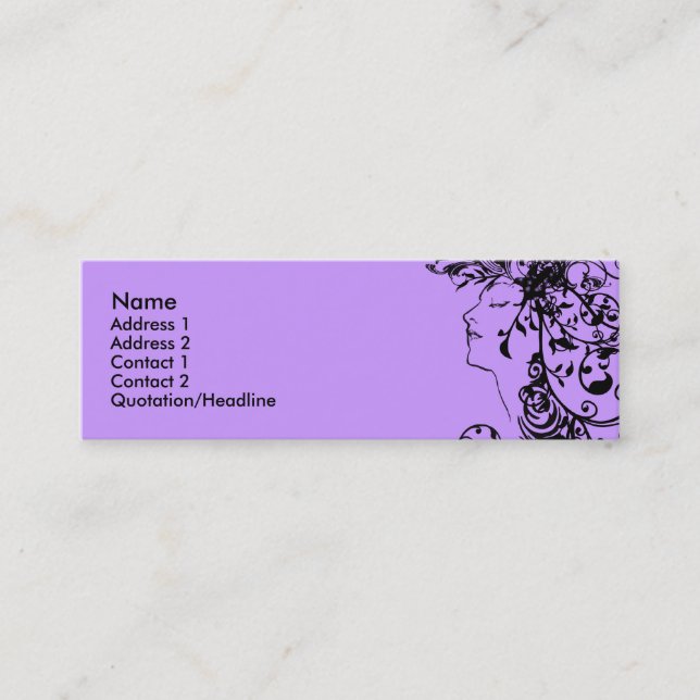 Visite Mini Carte Flourishing de profil de beauté de KRW (Devant)