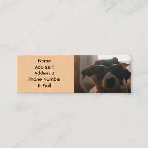 VISITE MINI CARTE FRAÎCHE DE PROFIL DE CHIEN