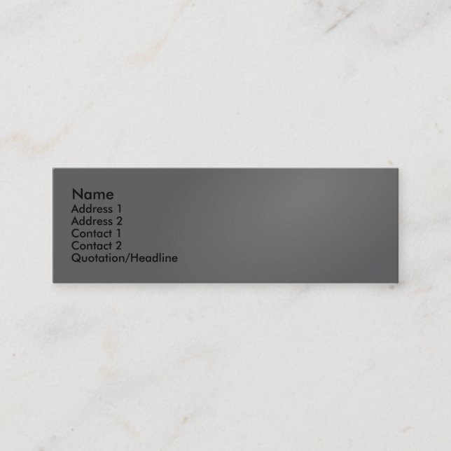 Visite Mini Carte grise de profil # 1 (Devant)