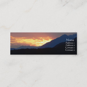 Visite Mini Carte intérieure de profil de coucher du soleil d
