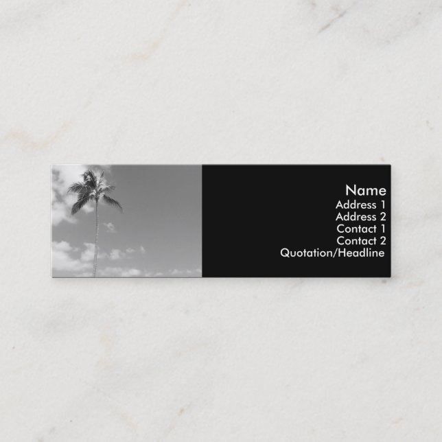 Visite Mini Carte maigre de profil de Treet de paume (Devant)