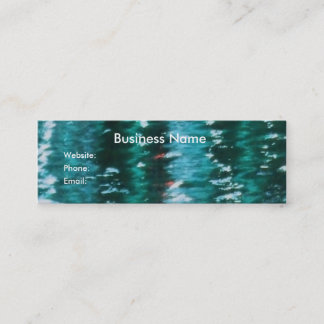 Visite Mini Carte maigre de profil de turquoise abstraite