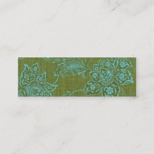 Visite Mini Carte maigre de profil - fleurs