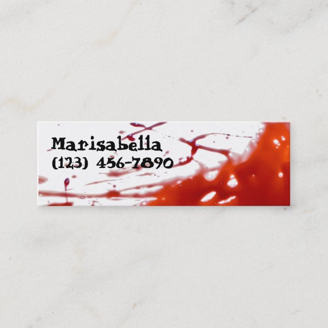 Visite Mini Carte maigre sanglante de profil (Devant)