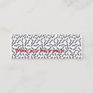 Visite Mini Carte mince de lutte contre les parasites