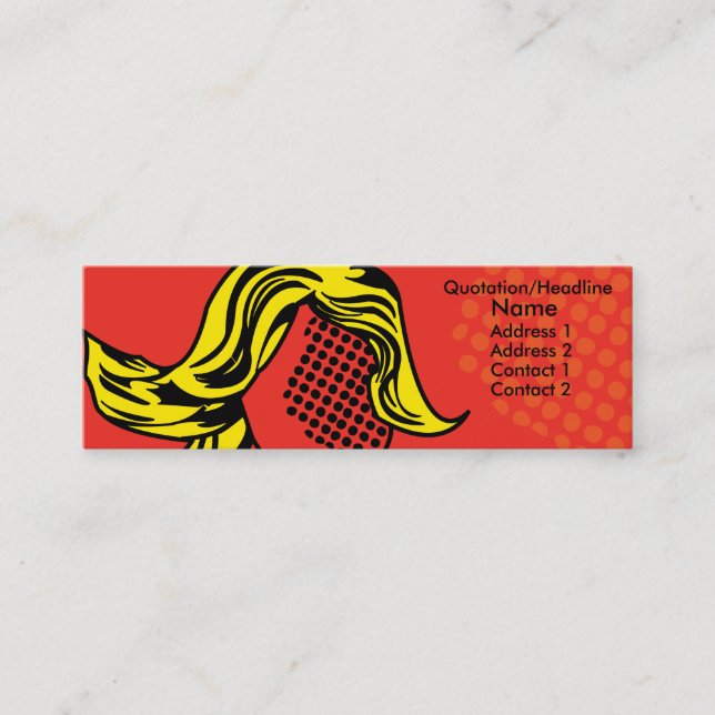 Visite Mini Carte moderne de profil de bruit (Devant)