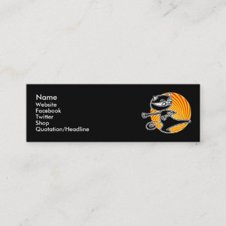 Visite Mini Carte sociale de médias de chat de Ninja