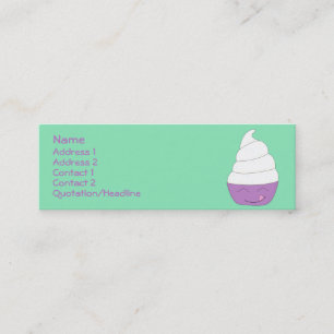 Visite Mini Carte sociale de profil de crème glacée