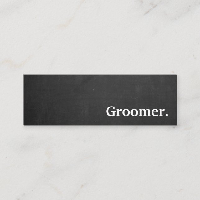 Visite Mini Chalkboard groomer moderne. carte punch de fidélit (Devant)