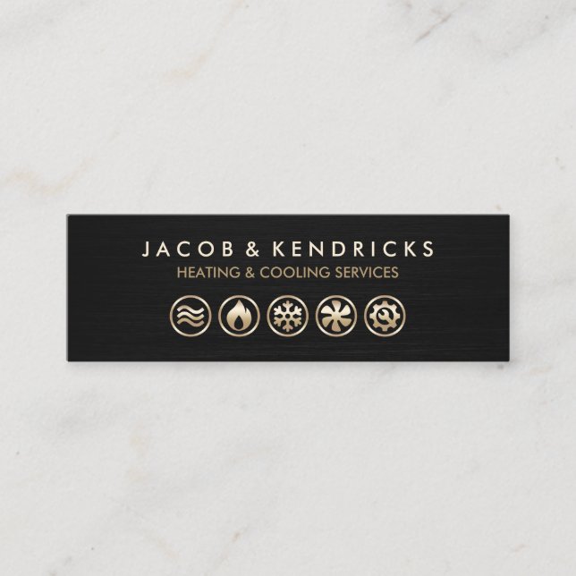 Visite Mini Chauffage Ventilation Climatisation Carte de visit (Devant)