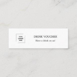 Visite Mini Conception de carte d'accès aux boissons pour évén