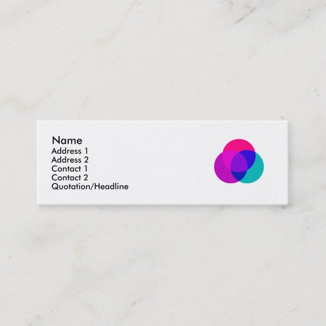 Visite Mini Esprit + Corps + Âme - carte de profil (Devant)