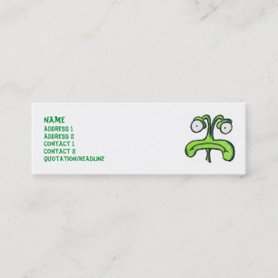 Visite Mini I carte maigre de profil de MLLE MY PLANET ALIEN