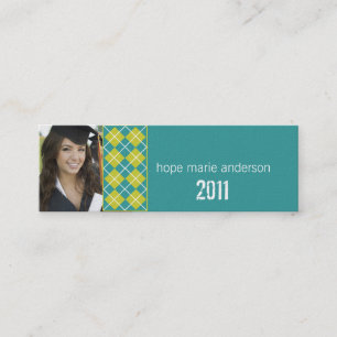 Visite Mini Jacquard Cadres supérieurs Carte de profil