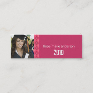 Visite Mini Jacquard Cadres supérieurs Carte de profil