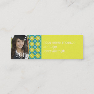 Visite Mini Jacquard Cadres supérieurs Carte de profil