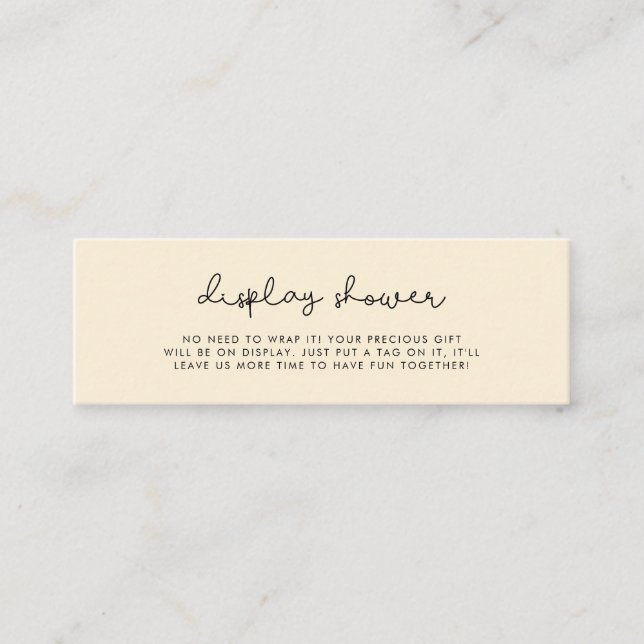 Visite Mini Joli blanc Afficher l'insertion de la carte de dou (Devant)